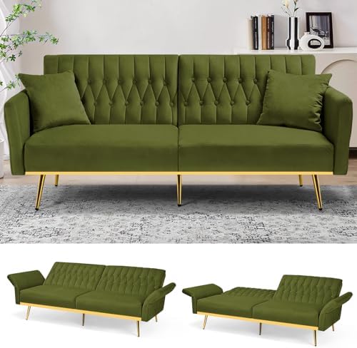 ACMEASE Store Green Velvet Sofa