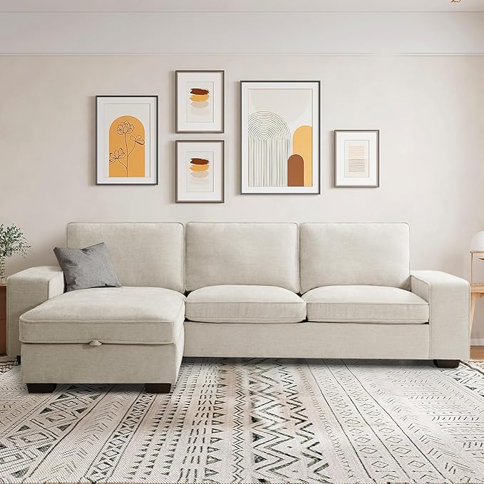 ASHOMELI Washable Modular Sofa with Storage