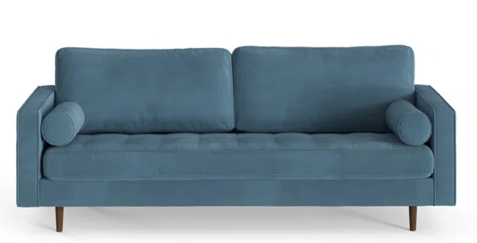 AllModern Geo Blue Sofa