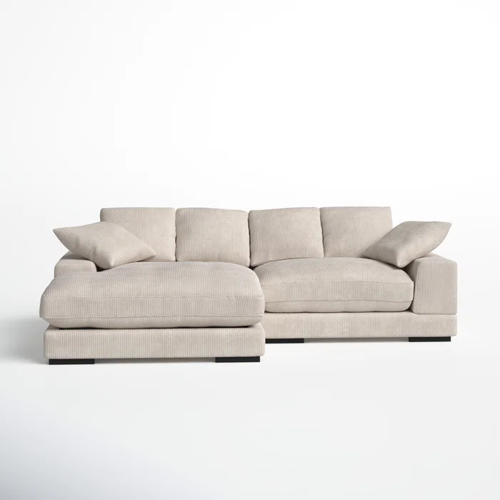 AllModern Lonsdale Velvet Sectional Sofa