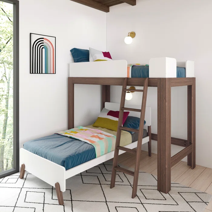 Ambur Solid Wood L-Shaped Bunk Beds by Isabelle & Max