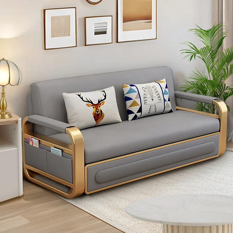 Carthel Upholstered Foldable Sofa Bed
