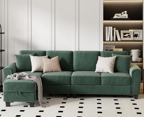 Comfortable Living Green Sofa