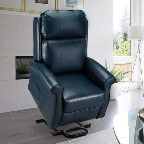 Esright Leather Recliner Sofa with Heat and Massage