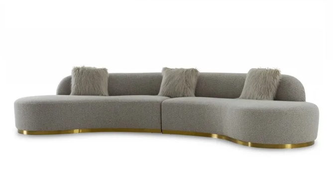Everly Quinn Curved Sofa
