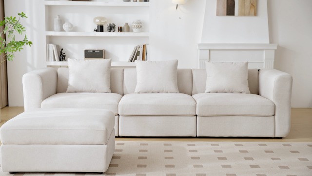 Guyii Velvet Sectional Sofa