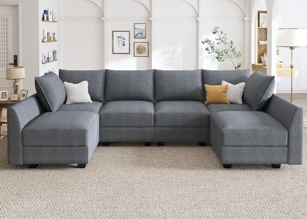 HONBAY U-Shaped Modular Sofa