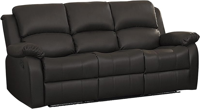 Homelegance Center Hill Leather Recliner Sofa
