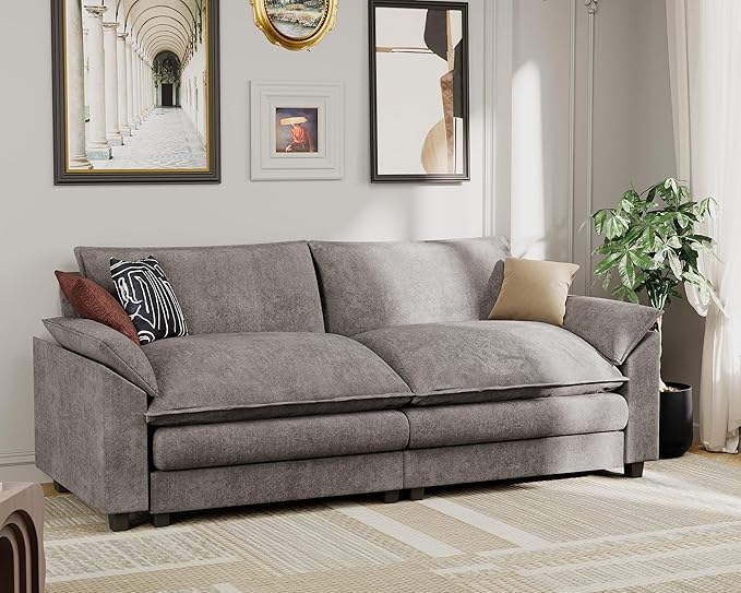 JUMMICO Deep Seated Reclining Sofa