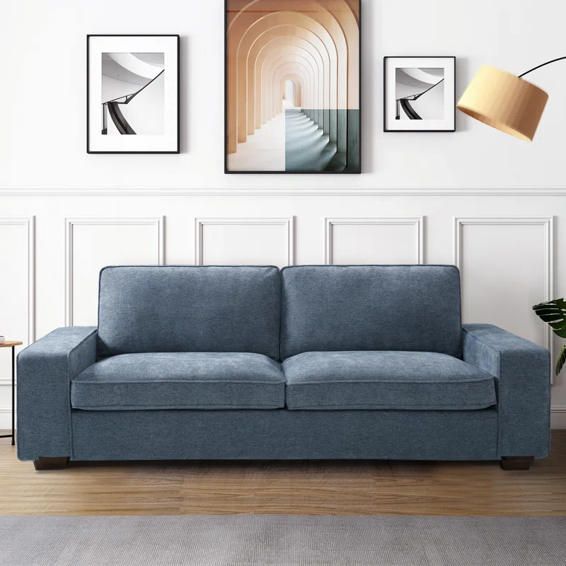 Latitude Run® Jaramy Denim Sofa