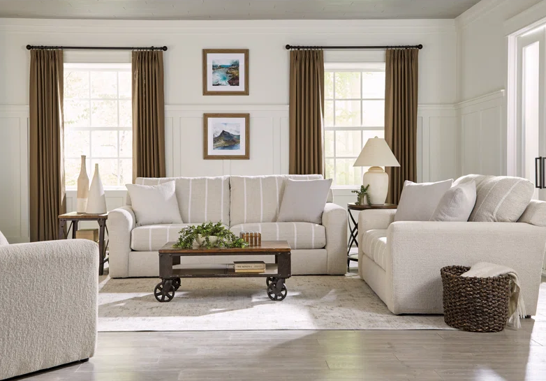 Latitude Run® Striped Sofa