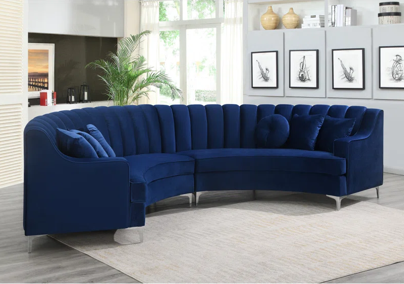 Mercer41 Collier Curved Sofa