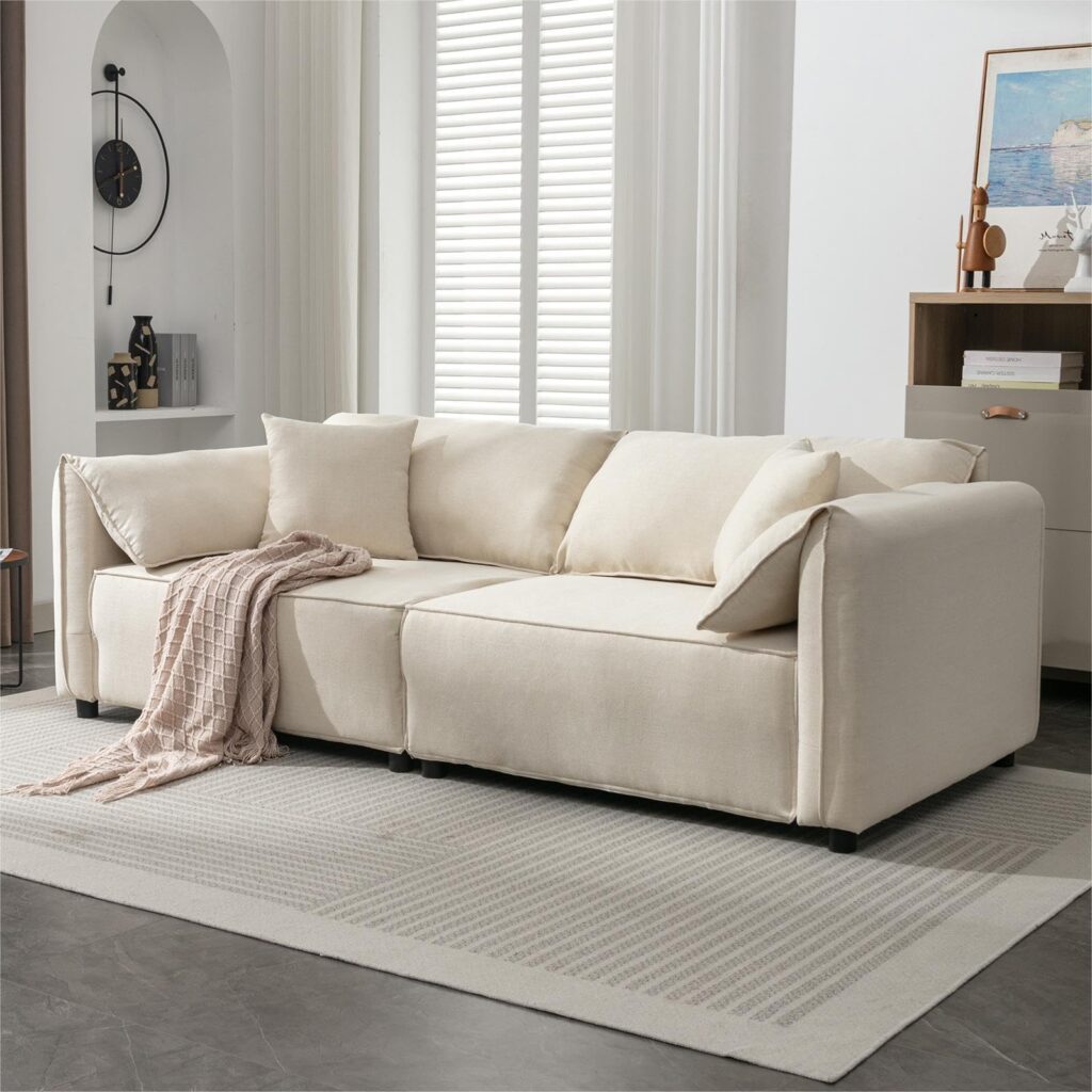 Mjkone Linen Sofa