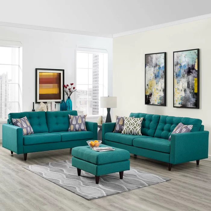 Modway Empress Sofa and Loveseat Set