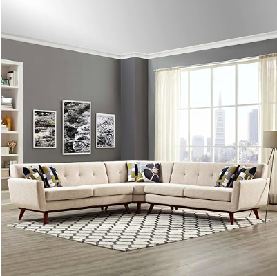 Modway Engage L-Shaped Sofa