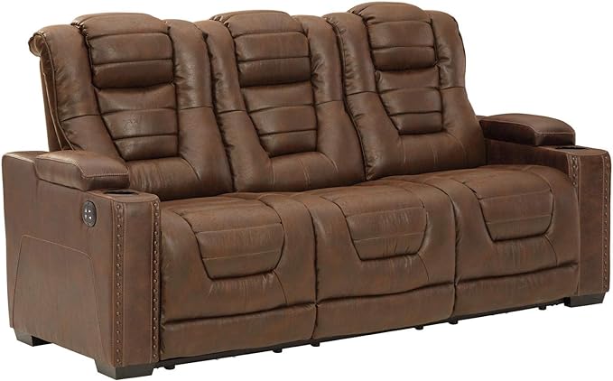 Signature Design by Ashley Bladen Leather Reclining Sofa