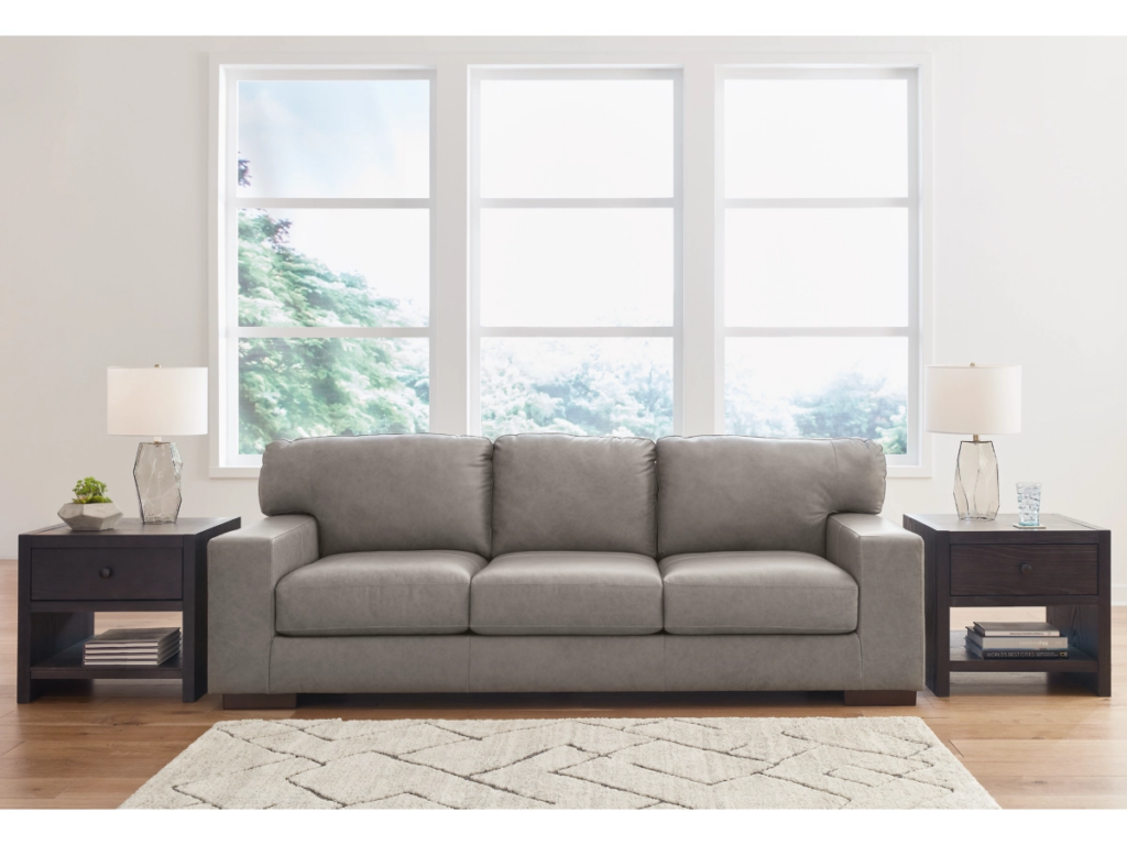 Signature Design by Ashley Lombardia Leather Reclining Sofa