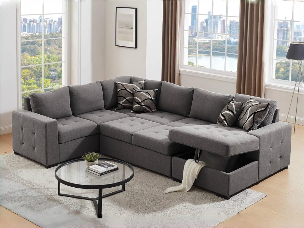 THSUPER Sectional Large Sofa