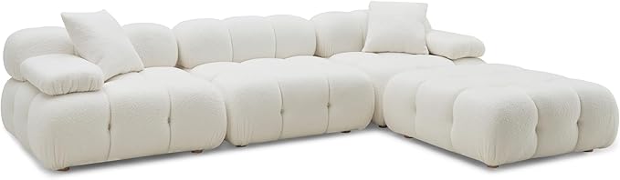 TOV Furniture Calliope Cream Bubble Sofa