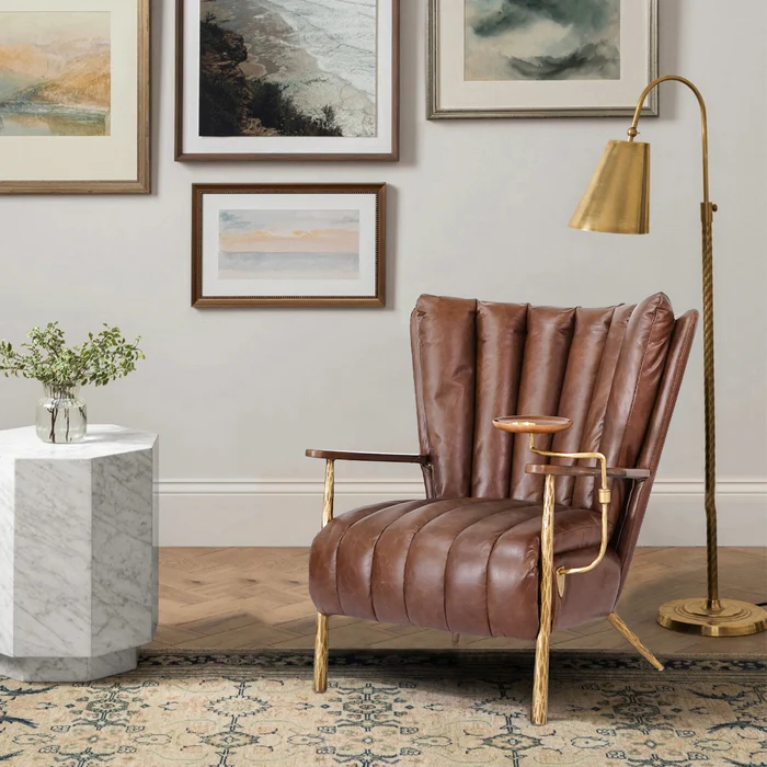 7 Best Genuine Leather Accent Chairs for Timeless Elegance in 2024