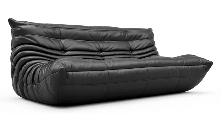 Trule6 Armless Large Microfiber Bean Bag Sofa