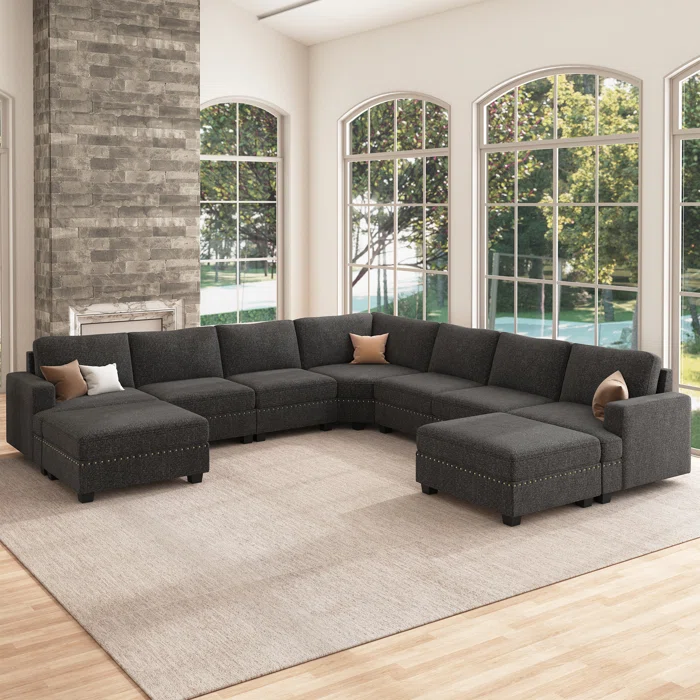 Wade Logan Anureet U-Shaped Sectional Sofa