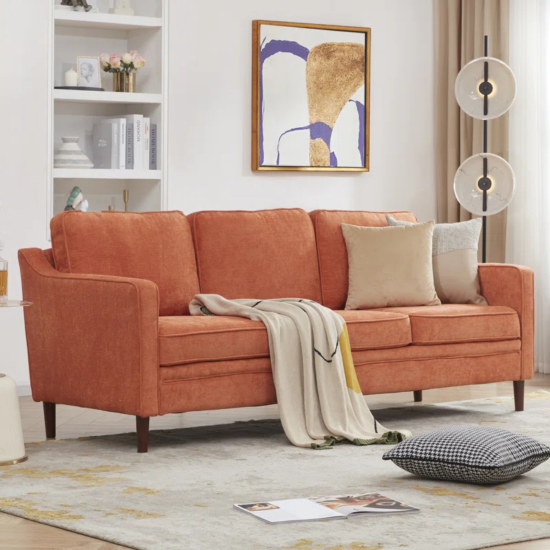 Wade Logan Azriah Orange Sofa