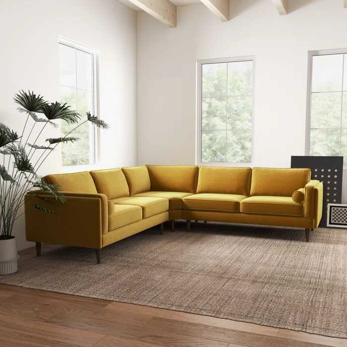 Wade Logan Elberon Modern Corner Sectional Sofa