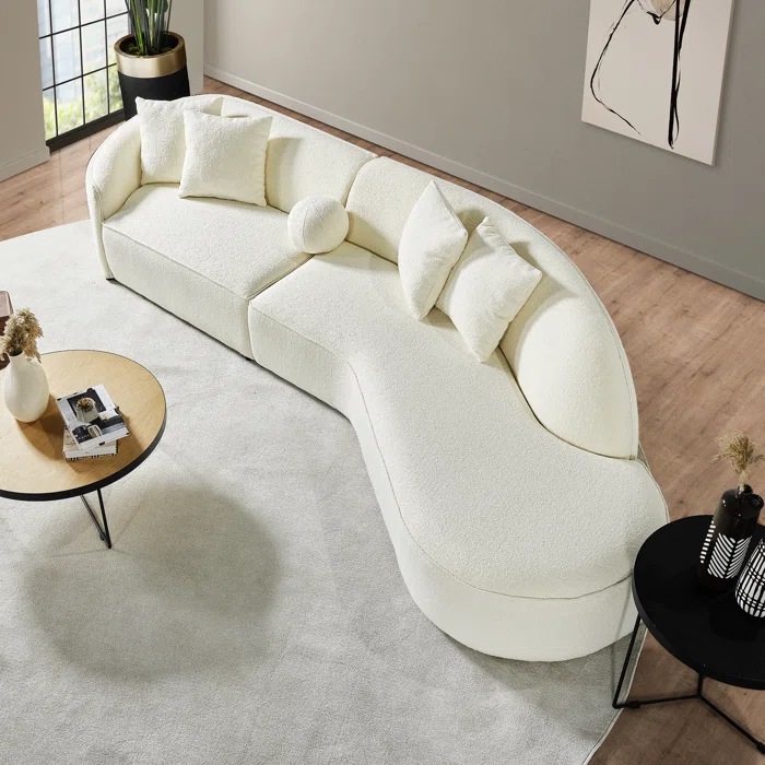 Wade Logan Quillen Curved Sofa