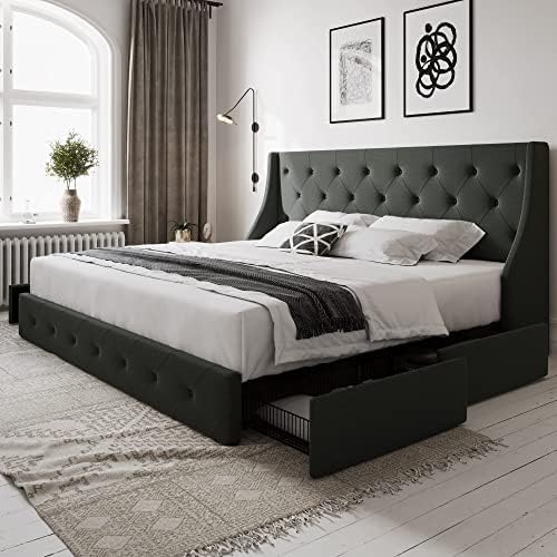 Allewie Upholstered King Bed