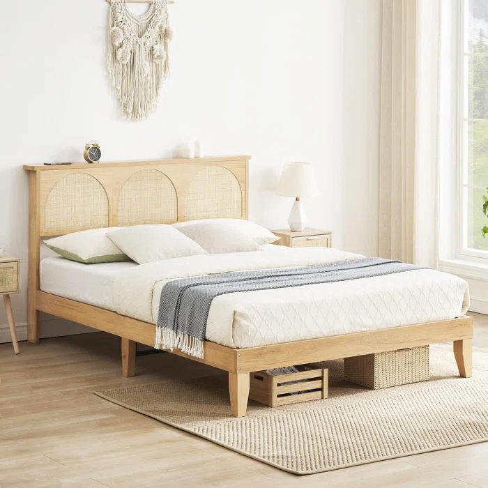 Bay Isle Home™ Rattan King Bed Frame