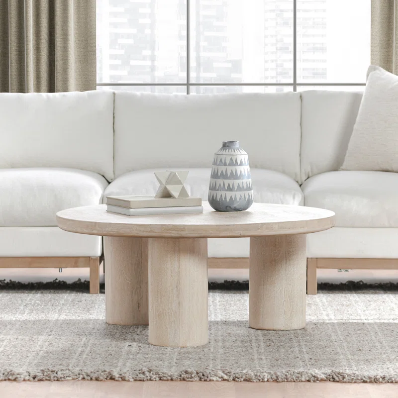 Columnia Solid Wood Coffee Table