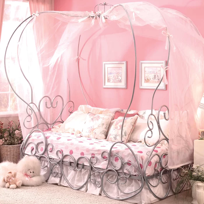 Fleener Metal Canopy Bed