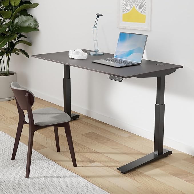 Fully Jarvis Standing Desk 60" x 27" Dark Bamboo Top