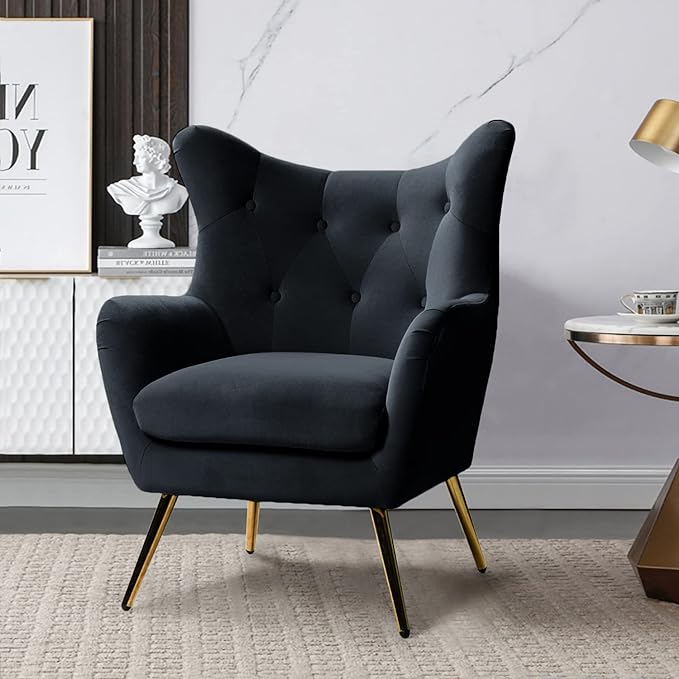 HULALA HOME Velvet Accent Chair