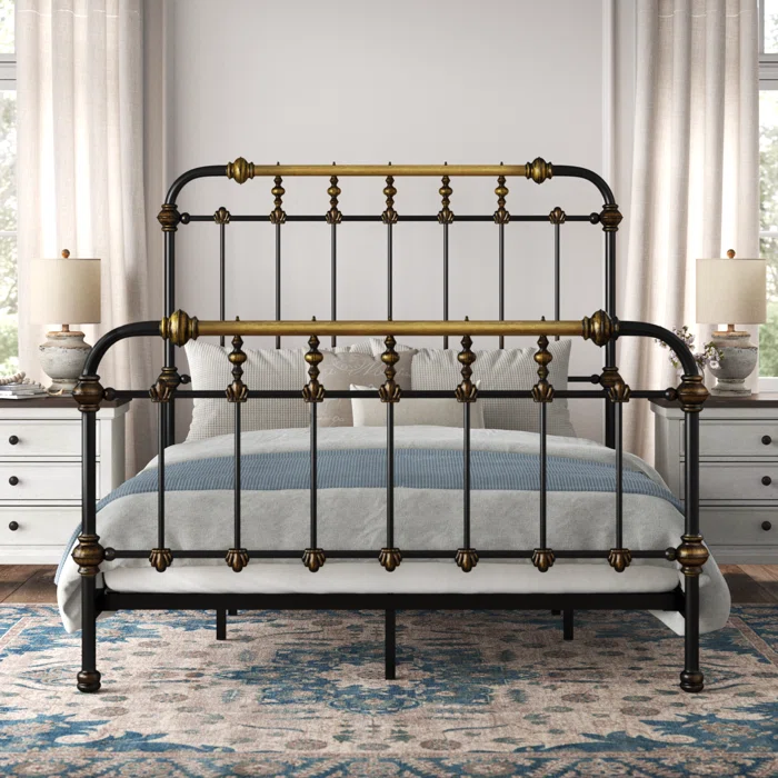 Kelly Clarkson Home Stacie Metal Bed with Footboard