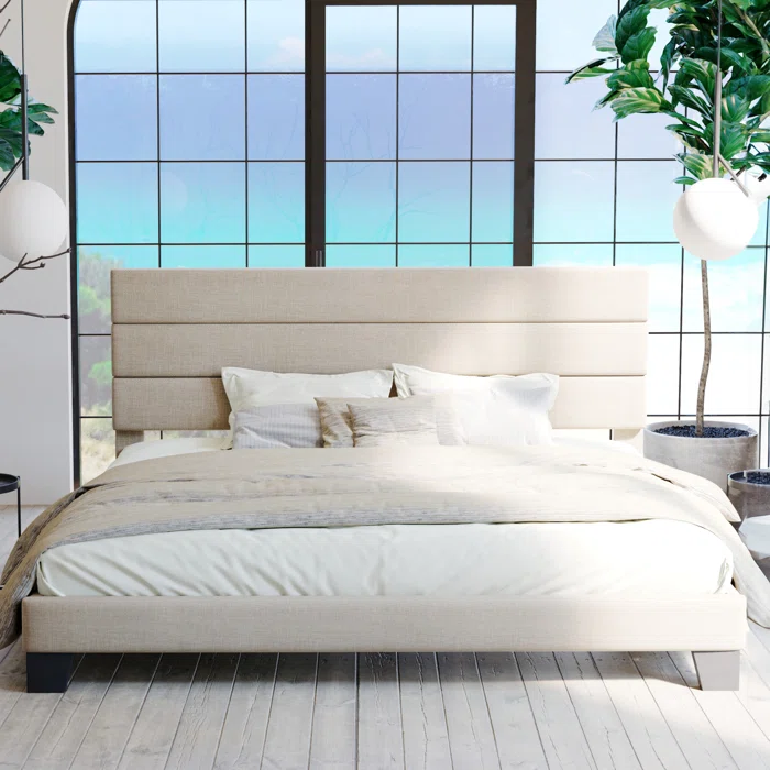 Latitude Run® Elison Platform White Queen Bed