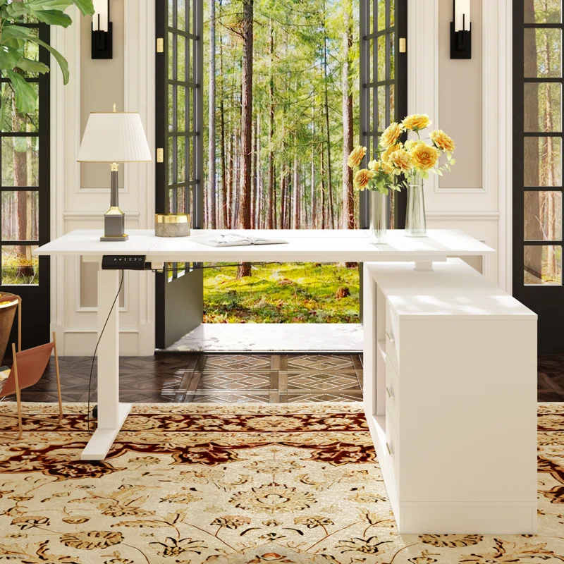 Lorentz Adjustable L-Shaped Standing Desk