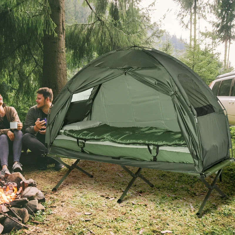 Outsunny Deluxe Multifunctional Folding Camping Cots