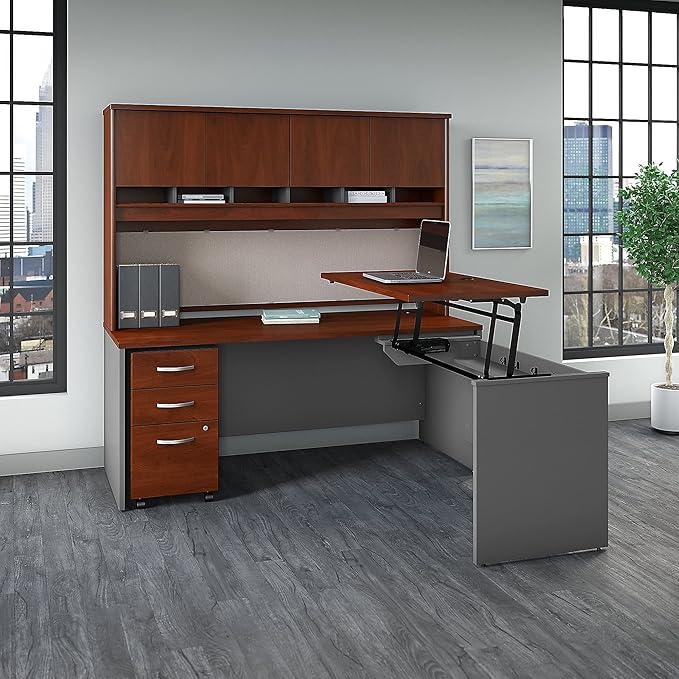 Position Sit to Stand L Shaped Desk