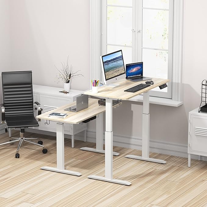 SHW Memory Preset Electric Height Adjustable Standing Desk