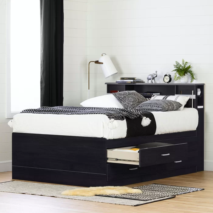 South Shore Step One Platform Bed with Drawers