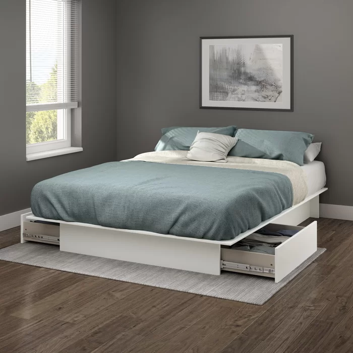 South Shore Step One Platform Bed with Storage