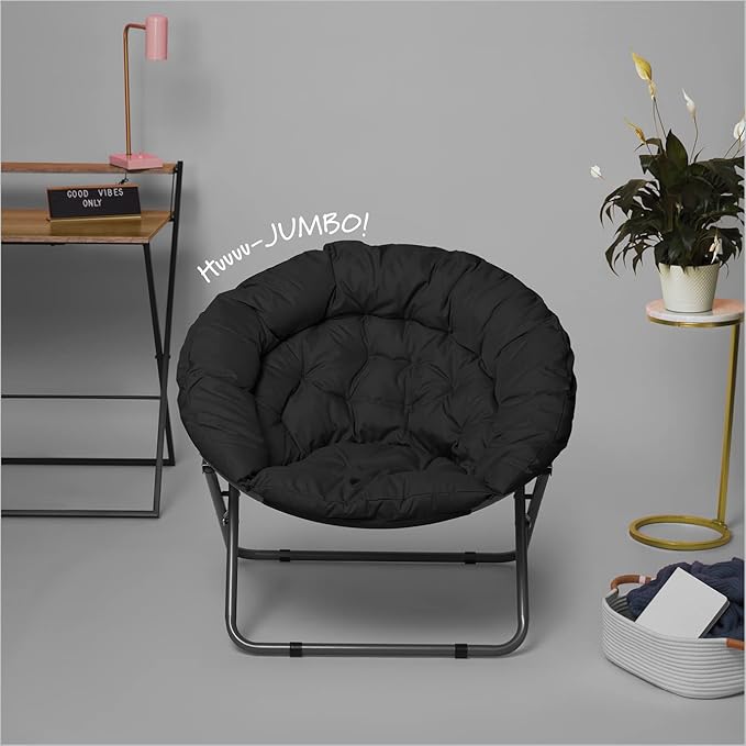 Urban Lifestyle Oversized Polycanvas Foldable Saucer Chair