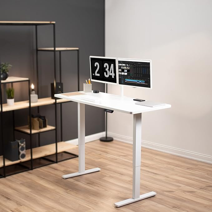 VIVO Electric Height Adjustable 60 x 24 inch Memory Stand Up Desk