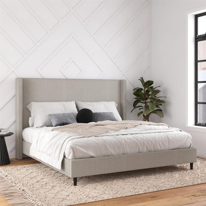 Wade Logan® Birzer Upholstered Modern Bed