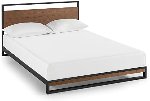 Zinus Suzanne Metal and Wood Queen Bed Frame