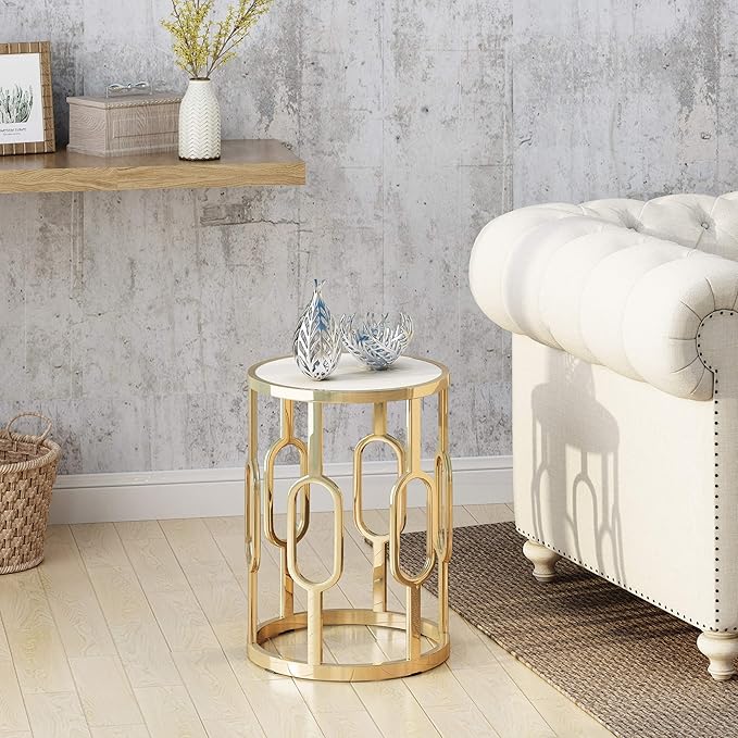 8.Christopher Knight Home Madison Indoor Glam 16 Inch Finish Side Table