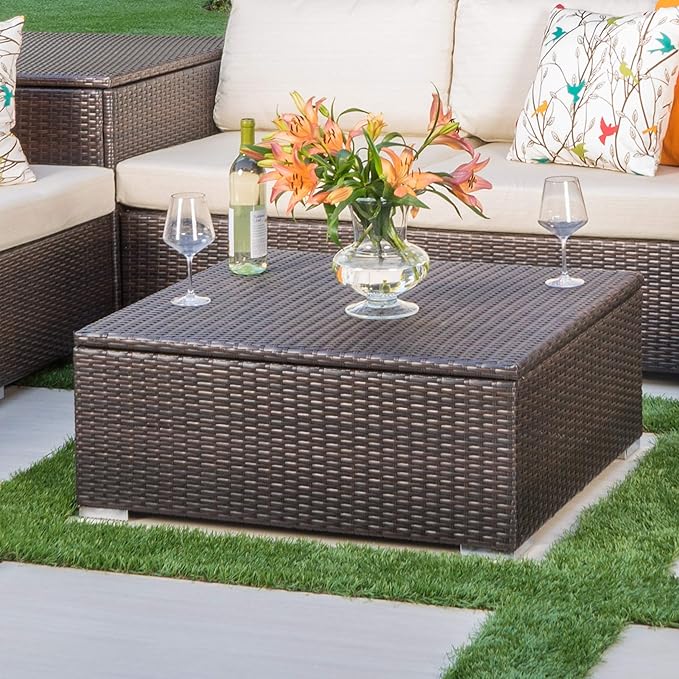 Christopher Knight Home Santa Rosa Outdoor Wicker Coffee Table