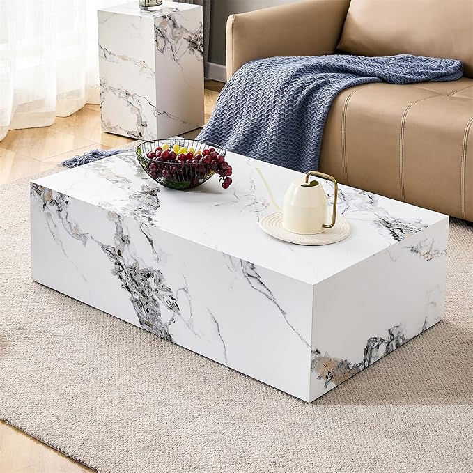 Faux Marble Coffee Table